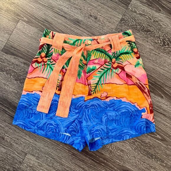 Scotch & Soda A Day At The Beach Linen Shorts - Picture 1 of 8